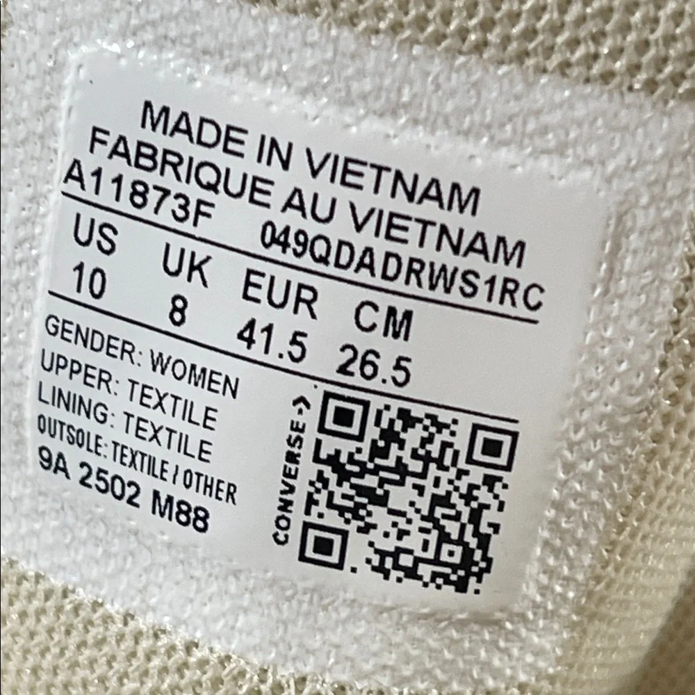 Converse Wmns Chuck Taylor All Star Lift Platform High 'You Dew You' Size 10 NEW - Picture 11 of 13